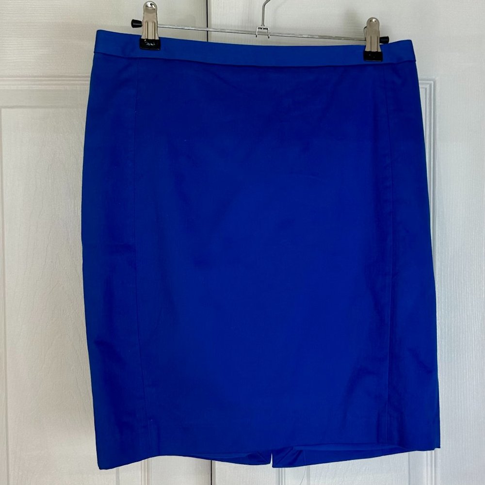 NWT Express Cobalt Blue Pencil Skirt Size 6